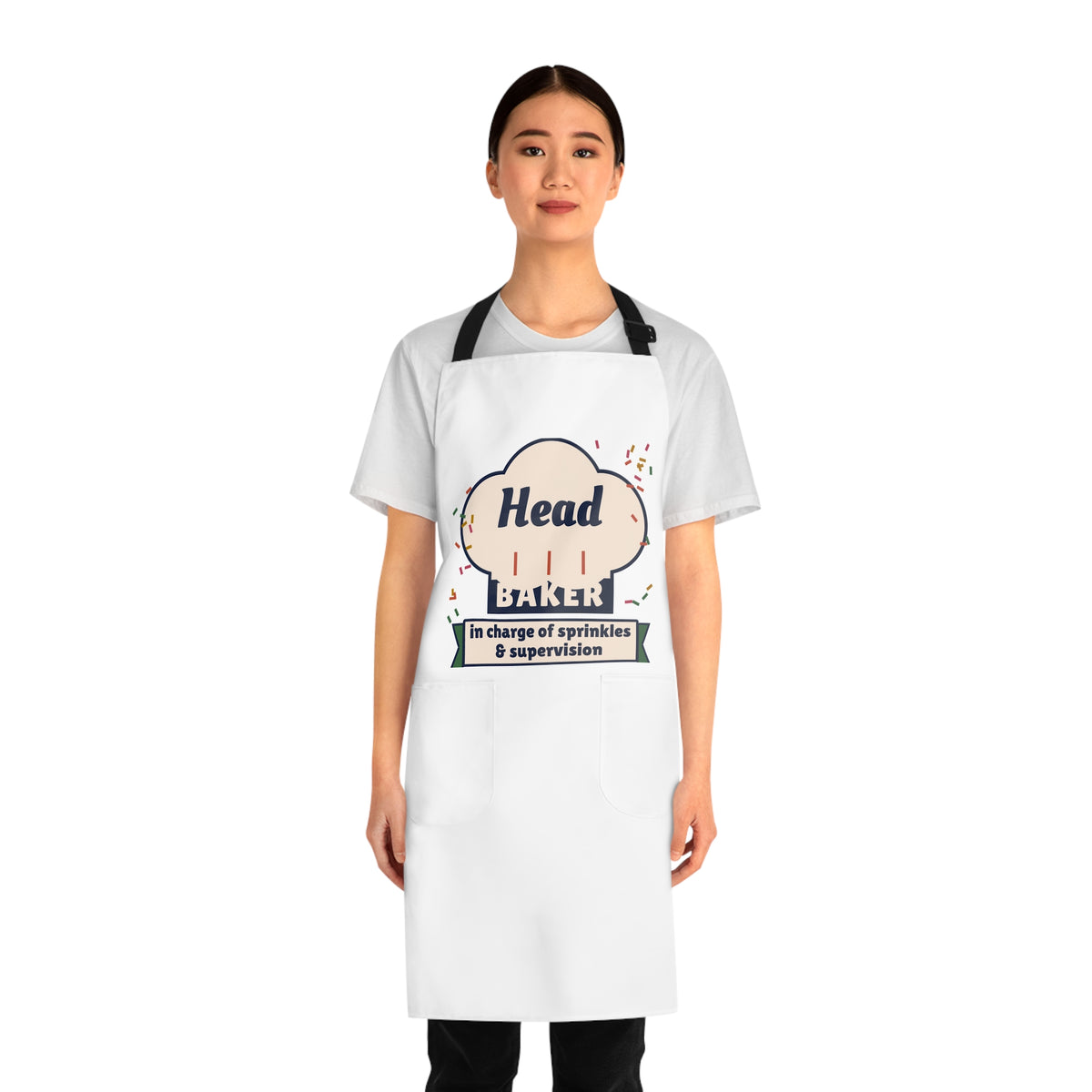 Head Baker Apron, Matching Parent and Kid Baking Set, Funny Baking Apron, Christmas Cookie Baking Gift, Gift for Mom or Dad