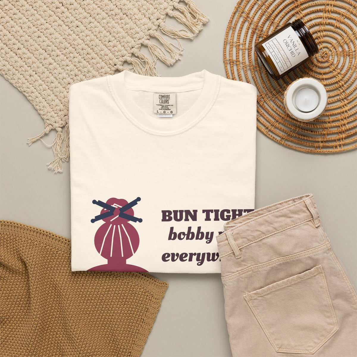 Dance Mom Shirt, Bun Tight Bobby Pins Everywhere Tee, Dance Mom Gift, Recital Mom Shirt, Garment-Dyed Tee