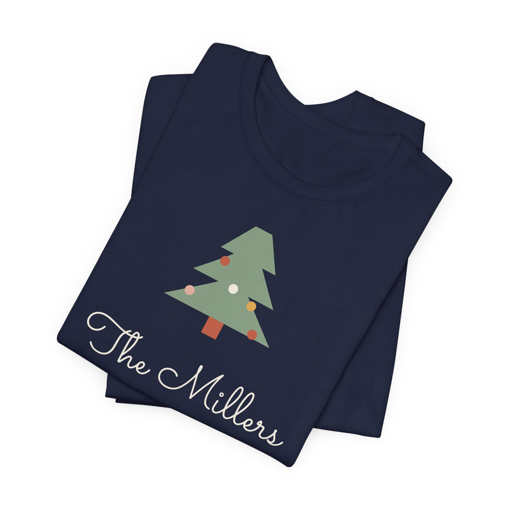 Personalized Family Name Tee, Matching Family Christmas Shirts