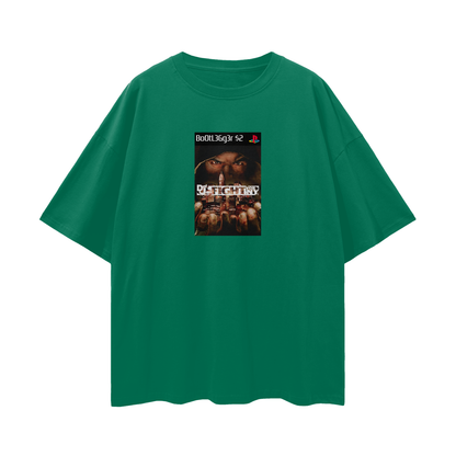 Play Station PS2 Def Jam Game Graphic Oversized T Shirt