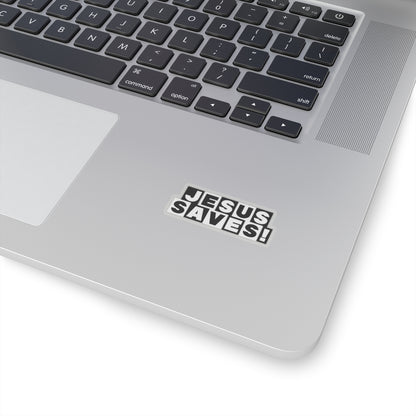 Religious Jesus Saves Cartoon Network Sticker