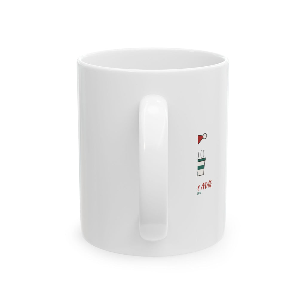 Santa Takes Oat Milk Vintage Storybook Santa Coffee Mug