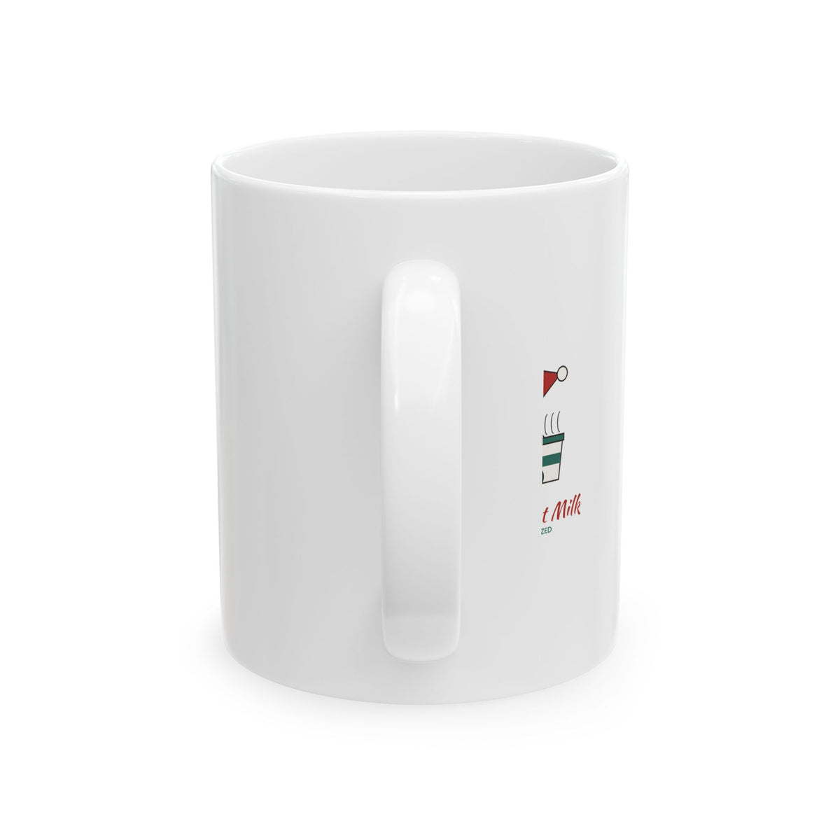 Santa Takes Oat Milk Vintage Storybook Santa Coffee Mug