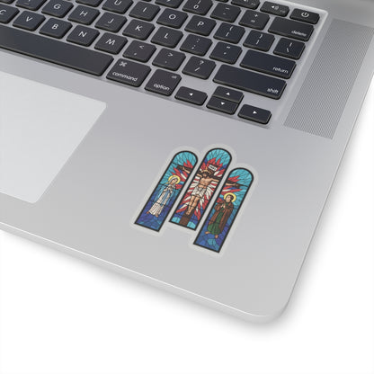 Religious Jesus Cathedral Glass Graphic Sticker