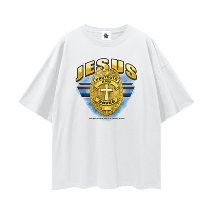 Vintage Jesus Faith Graphic Oversized T-Shirt | Christian Faith Graphic Unisex