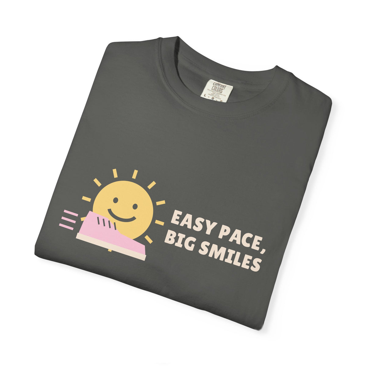 Running Shirt for Women, Easy Pace Big Smiles Tee, Runner Gift, Turkey Trot Shirt, New Year Running Goals T-Shirt