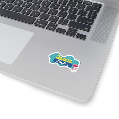 Religious Jesus Saves Spongebob Sticker