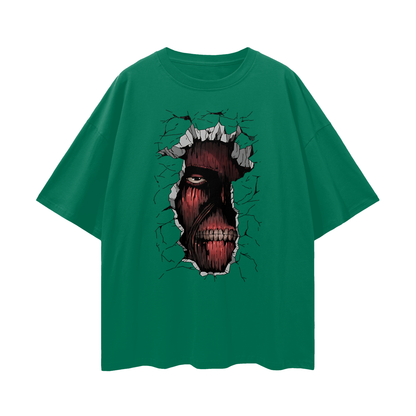 Vintage/Y2K Attack On Titans Anime Graphic Oversized T Shirt