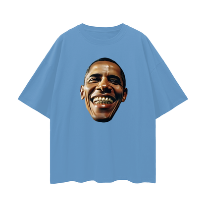 Vintage Like Obama With Grillz Oversized T Shirt