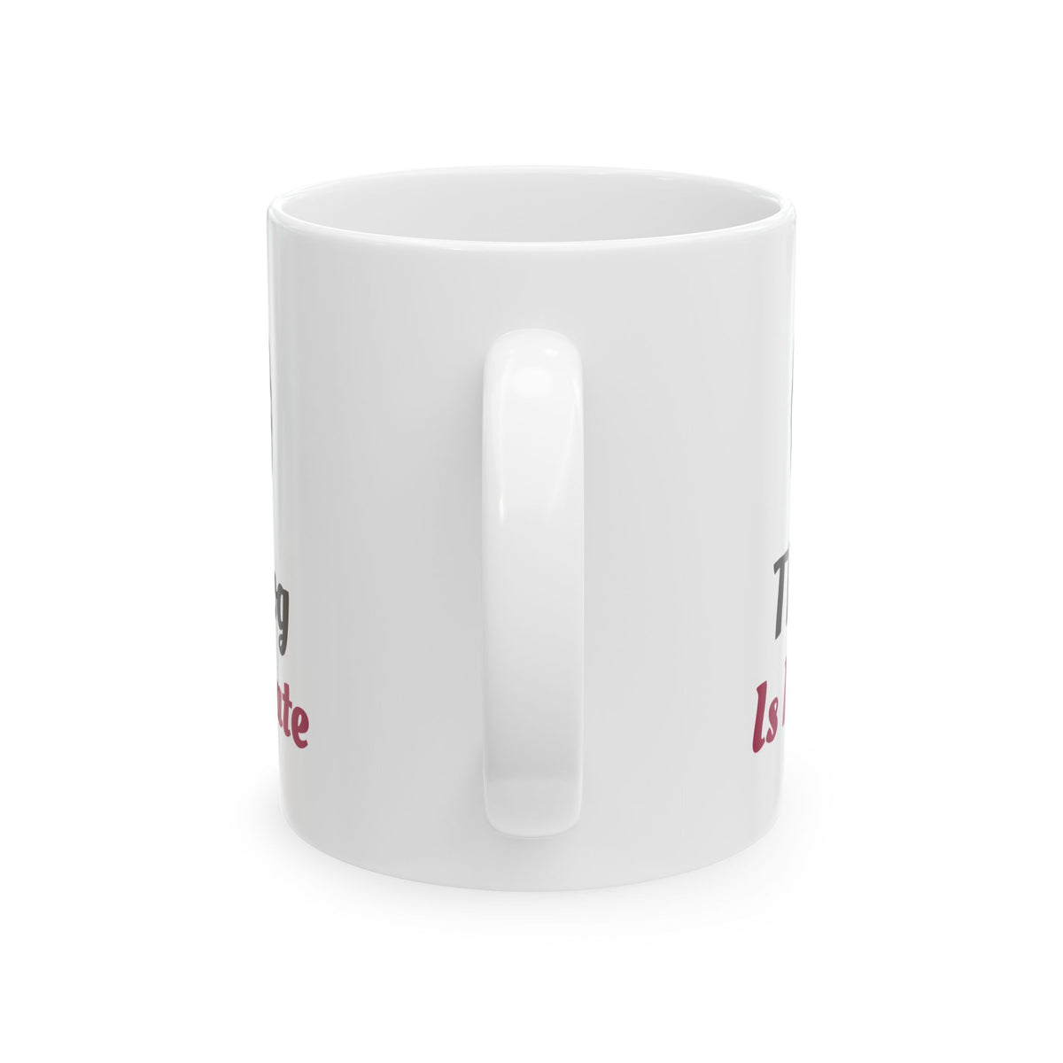 The Dog Is My Date Coquette Bow Dog Mom Mug Gift for Her