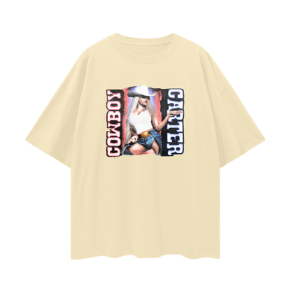 Vintage Like Beyonce Cowboy Carter Graphic Oversized T Shirt