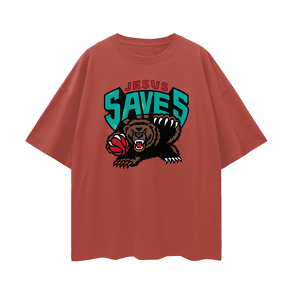 Religious Vintage/Y2K Jesus Saves Oversized T Shirt