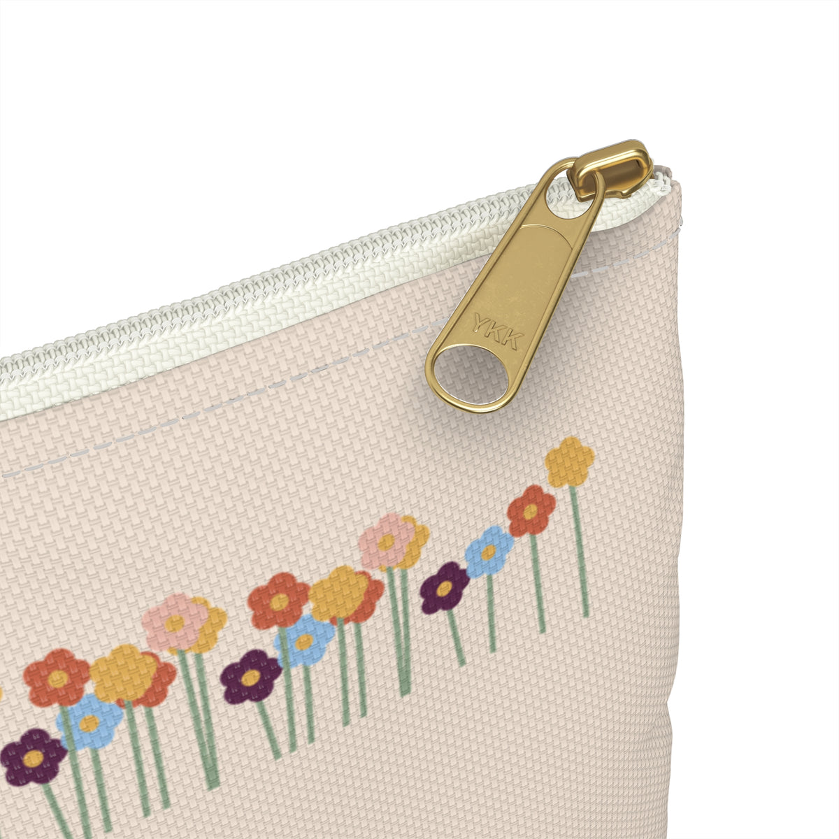 Floral Makeup Bag, Little Things That Help Zipper Pouch, Self Care Gift for Her, Wildflower Cosmetic Bag, Toiletry Pouch Gift