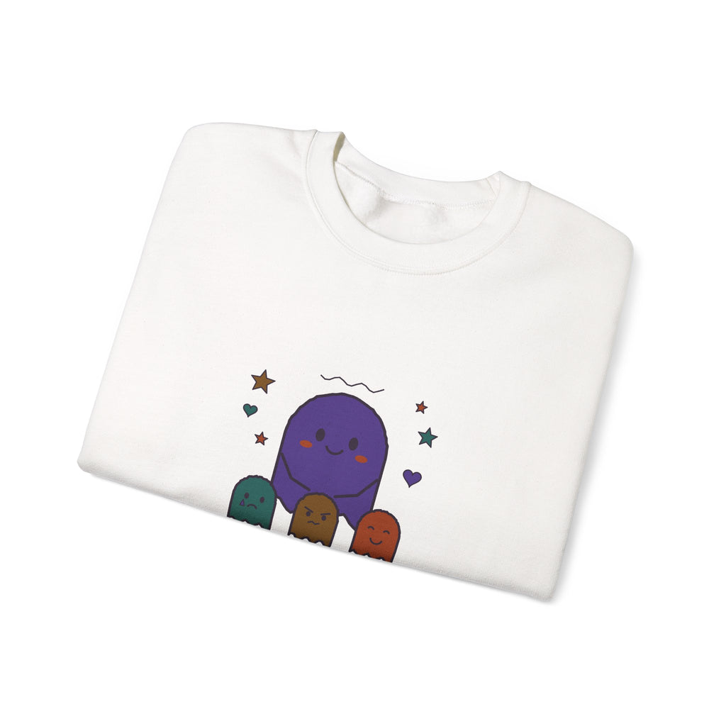 Little Ghosts Big Feelings Sweatshirt, Cute Halloween Teacher Crewneck, Spooky Cute Mom Sweatshirt, Ghost Doodle Fall Pullover