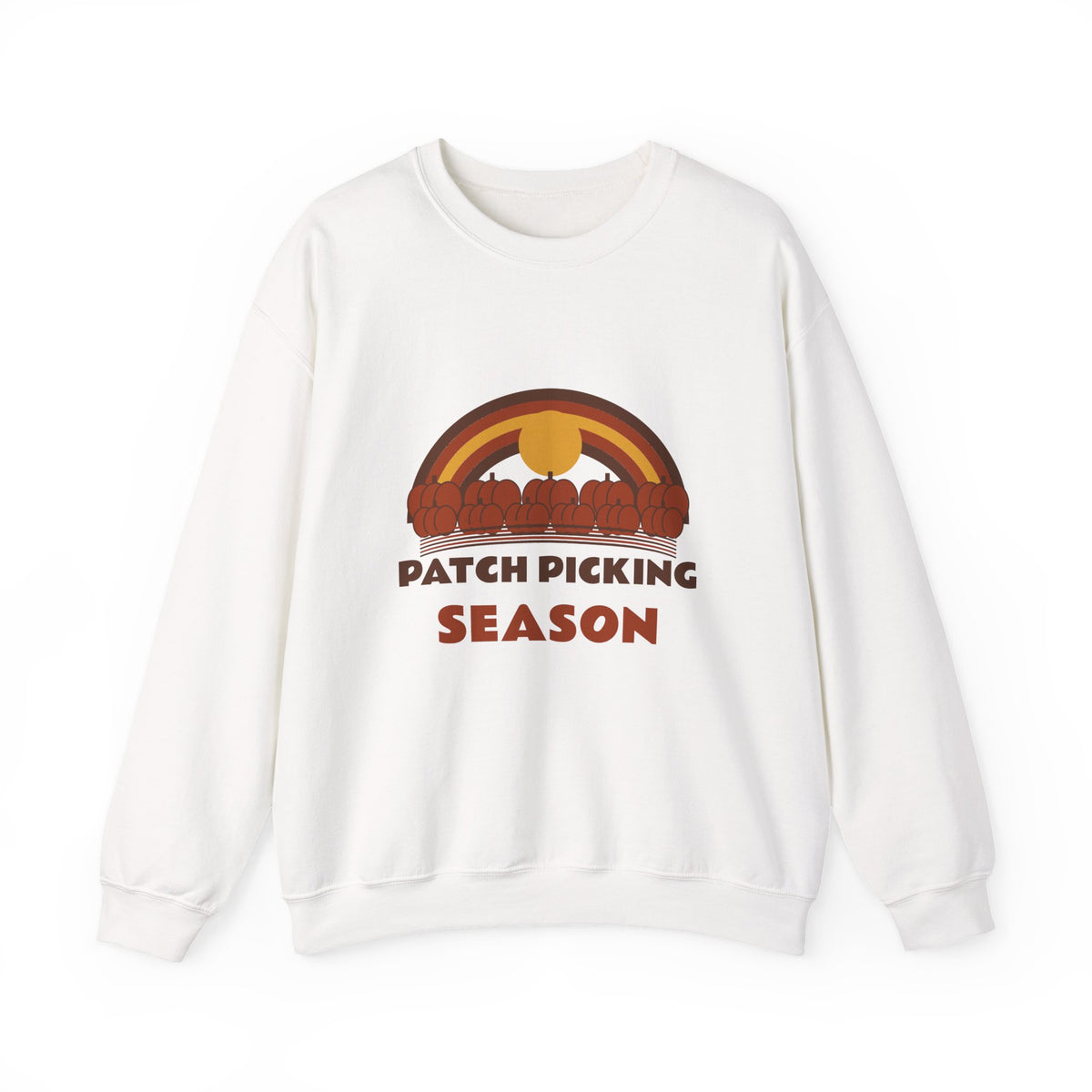 Patch Picking Season Retro 70s Pumpkin Patch Crewneck Gift for Her