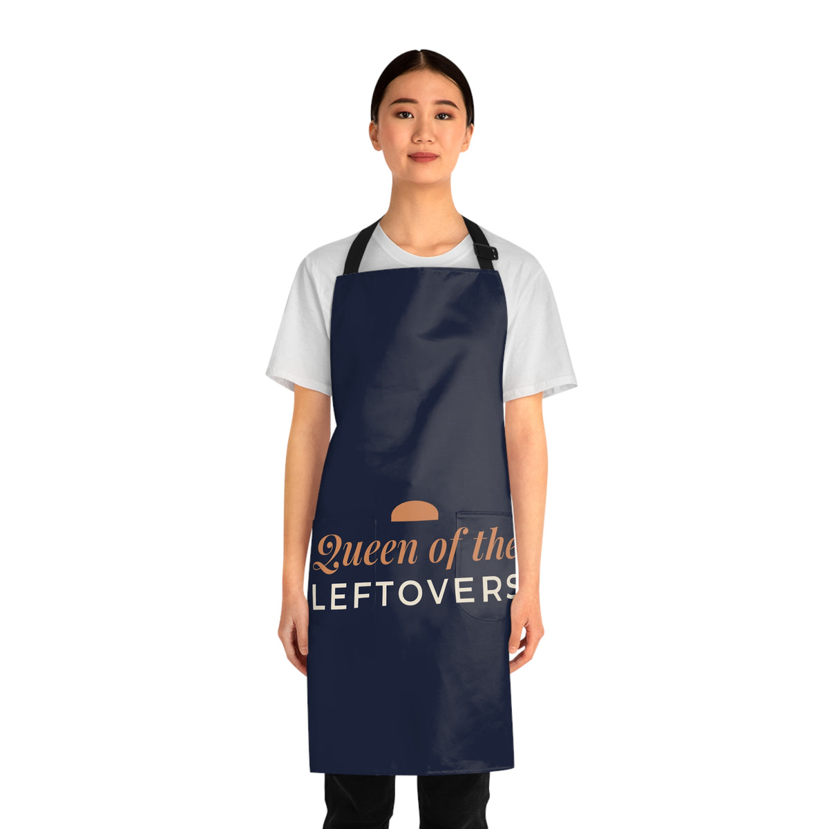 Friendsgiving Apron, Queen of the Leftovers Kitchen Apron, Thanksgiving Host Gift, Funny Cooking Apron for Her