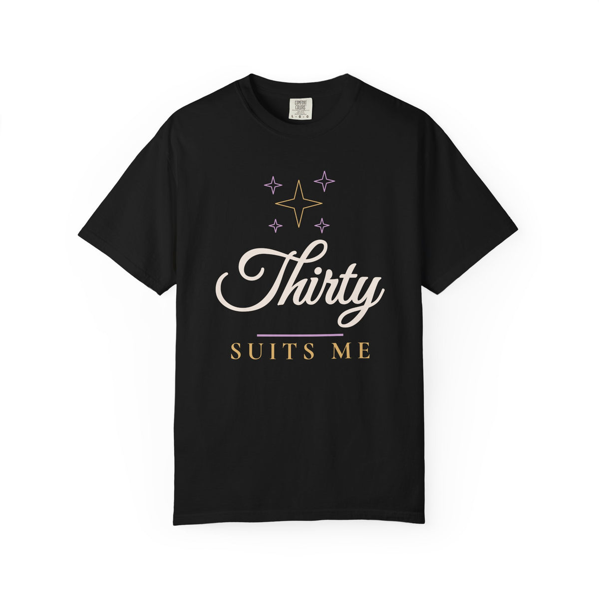 30th Birthday Shirt for Women, Thirty Suits Me Tee, 30th Birthday Gift for Her, Comfort Colors Birthday Shirt