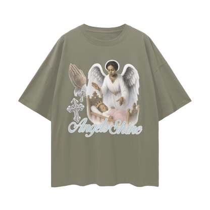 Religious Vintage/Y2K Angels Shine Oversized T Shirt