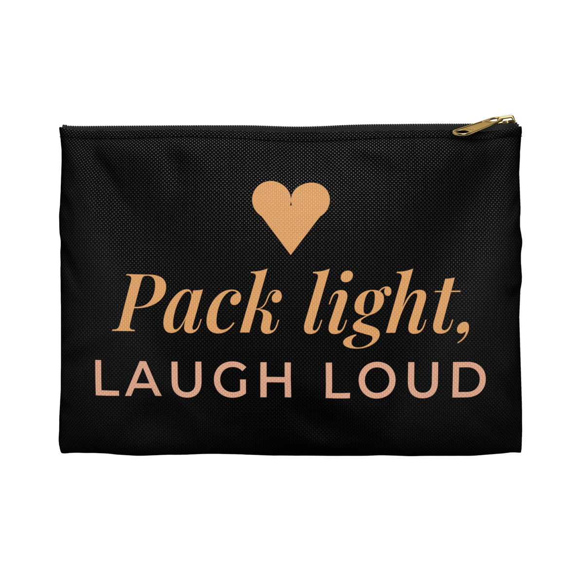 Girls Trip Makeup Bag, Pack Light Laugh Loud Cosmetic Bag, Bachelorette Gift, Travel Toiletry Pouch, Best Friend Gift