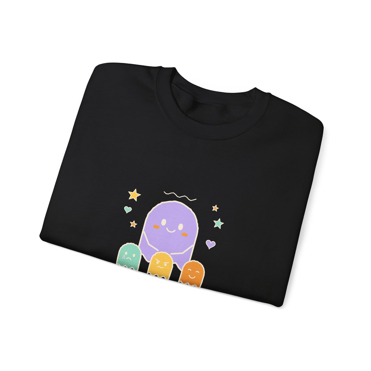 Little Ghosts Big Feelings Sweatshirt, Cute Halloween Teacher Crewneck, Spooky Cute Mom Sweatshirt, Ghost Doodle Fall Pullover