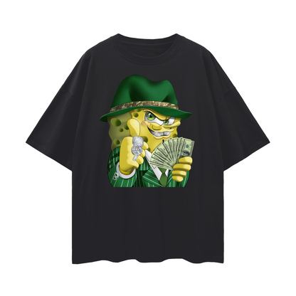 Vintage Like SpongeBob Gangster/Mob  Oversized T Shirt