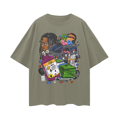 Lucki Rapper Graphic Oversized T Shirt