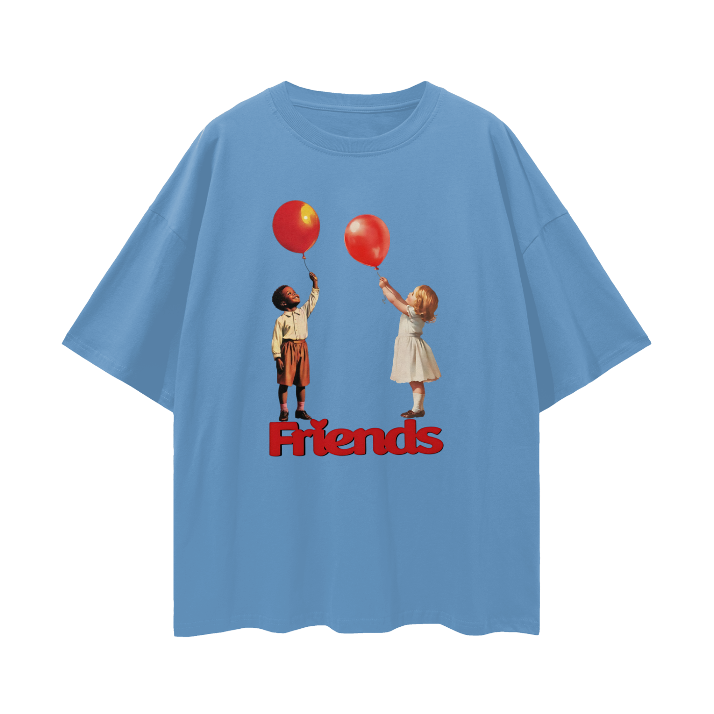 Friends Y2K Vintage Like Graphic Oversized T Shirt