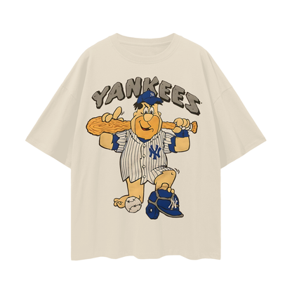 Vintage Like Flintstones Yankees Oversized T Shirt