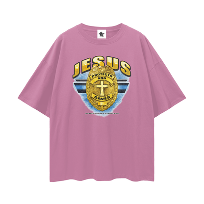 Vintage Jesus Faith Graphic Oversized T-Shirt | Christian Faith Graphic Unisex