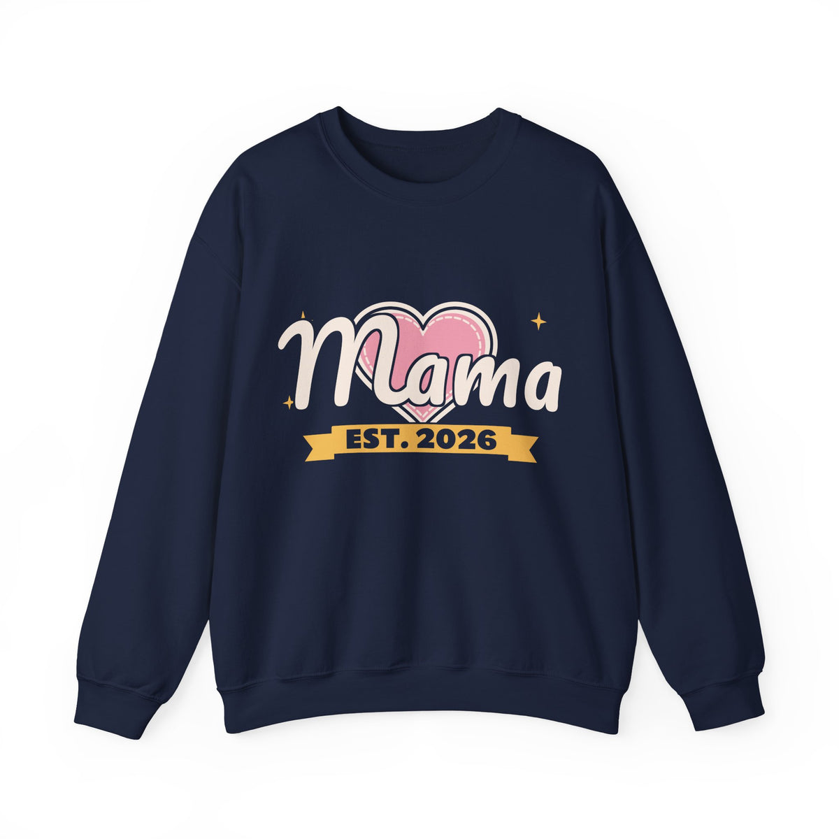 Mama Est 2026 Sweatshirt, New Mom Crewneck, Pregnancy Announcement Gift, First Mothers Day Gift, Baby Shower Gift, Unisex S-3XL