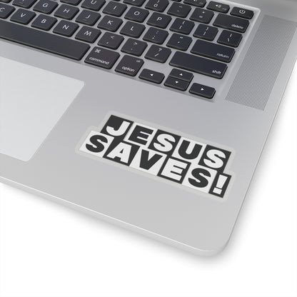 Religious Jesus Saves Cartoon Network Sticker