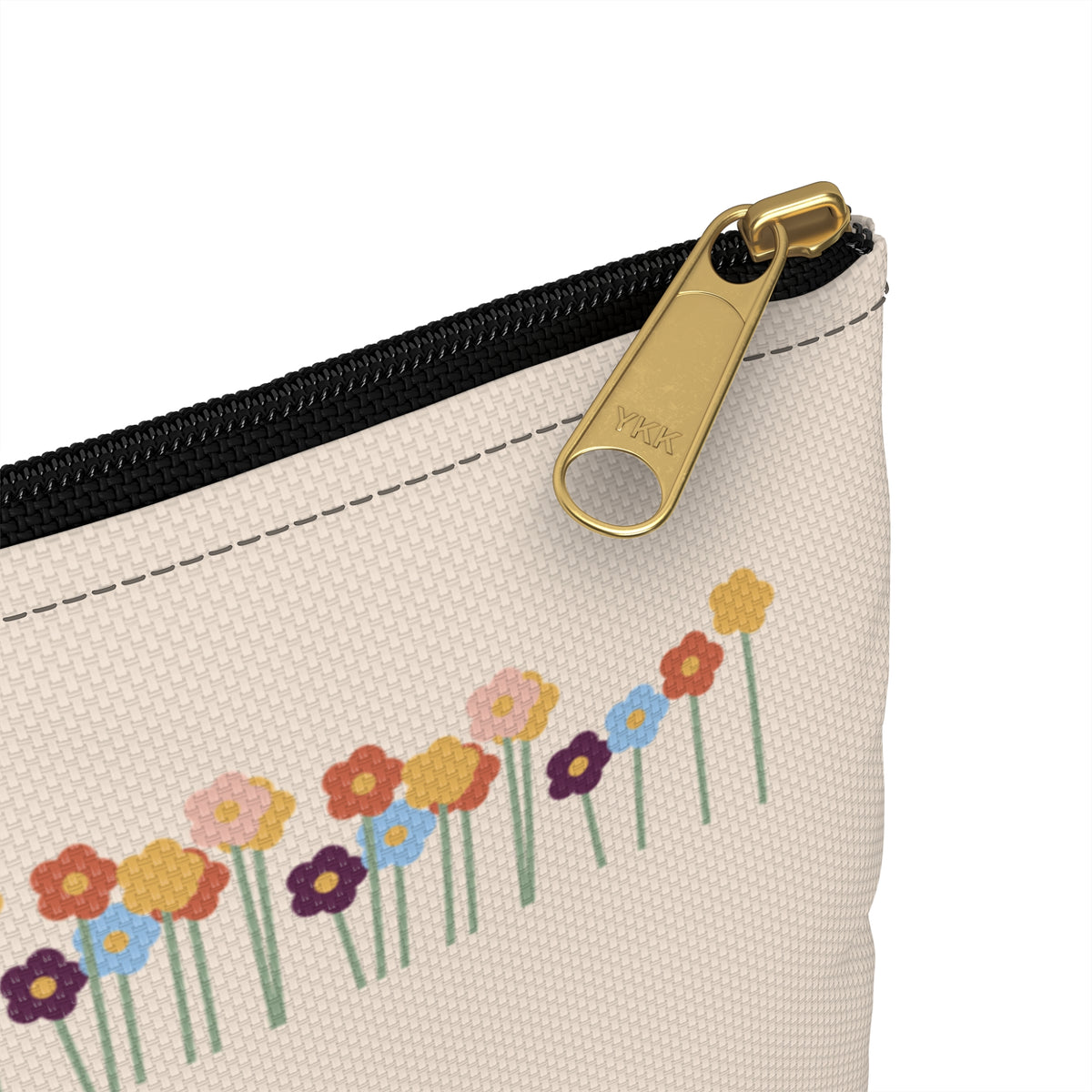 Floral Makeup Bag, Little Things That Help Zipper Pouch, Self Care Gift for Her, Wildflower Cosmetic Bag, Toiletry Pouch Gift