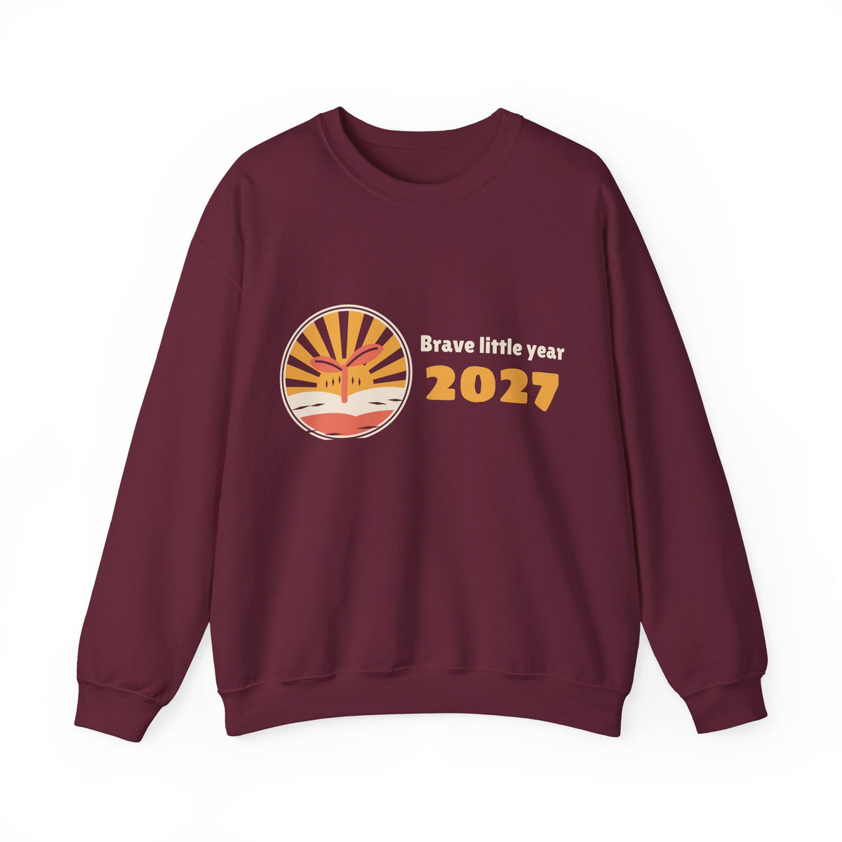 New Year Sweatshirt 2027, Brave Little Year Crewneck, New Year Gift for Her, Cozy Intentions Sweatshirt, Fresh Start Top