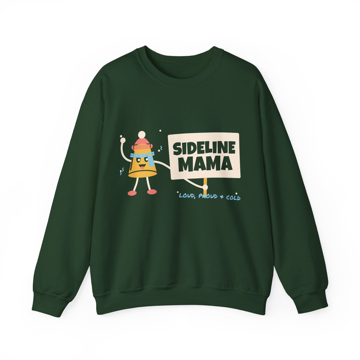Sports Mom Sweatshirt for Women, Sideline Mama Loud Proud and Cold Crewneck, Sideline Mom Sweatshirt, Cheer Section Gift, Fall Sports Top