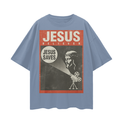 Religious Vintage/Y2K Jesus Believer Oversized T Shirt