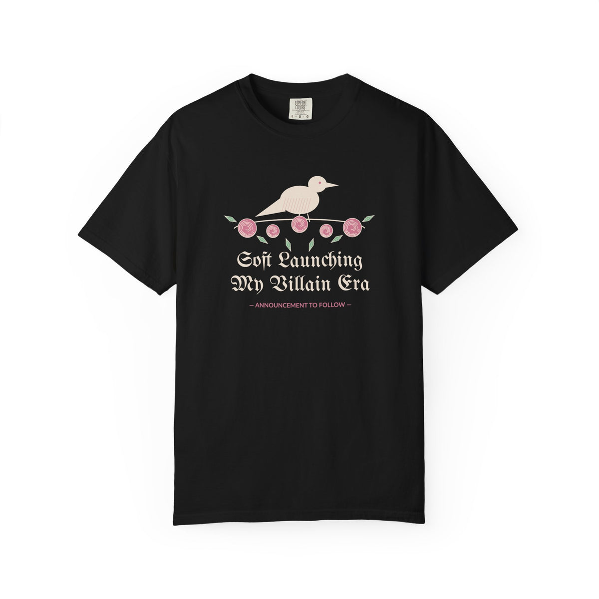 Soft Launching My Villain Era Gothic Rose Raven Tee