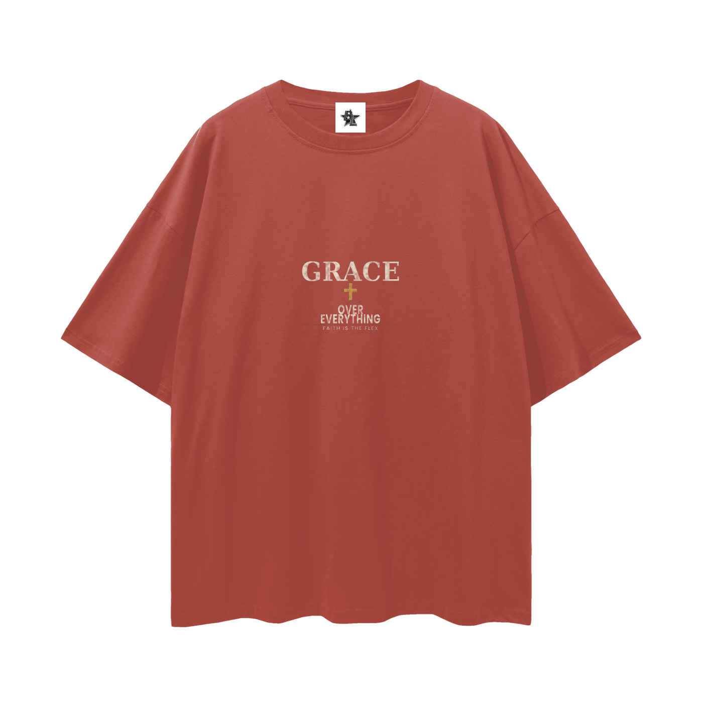 Grace Over Everything Oversized T-Shirt | Christian Streetwear Graphic