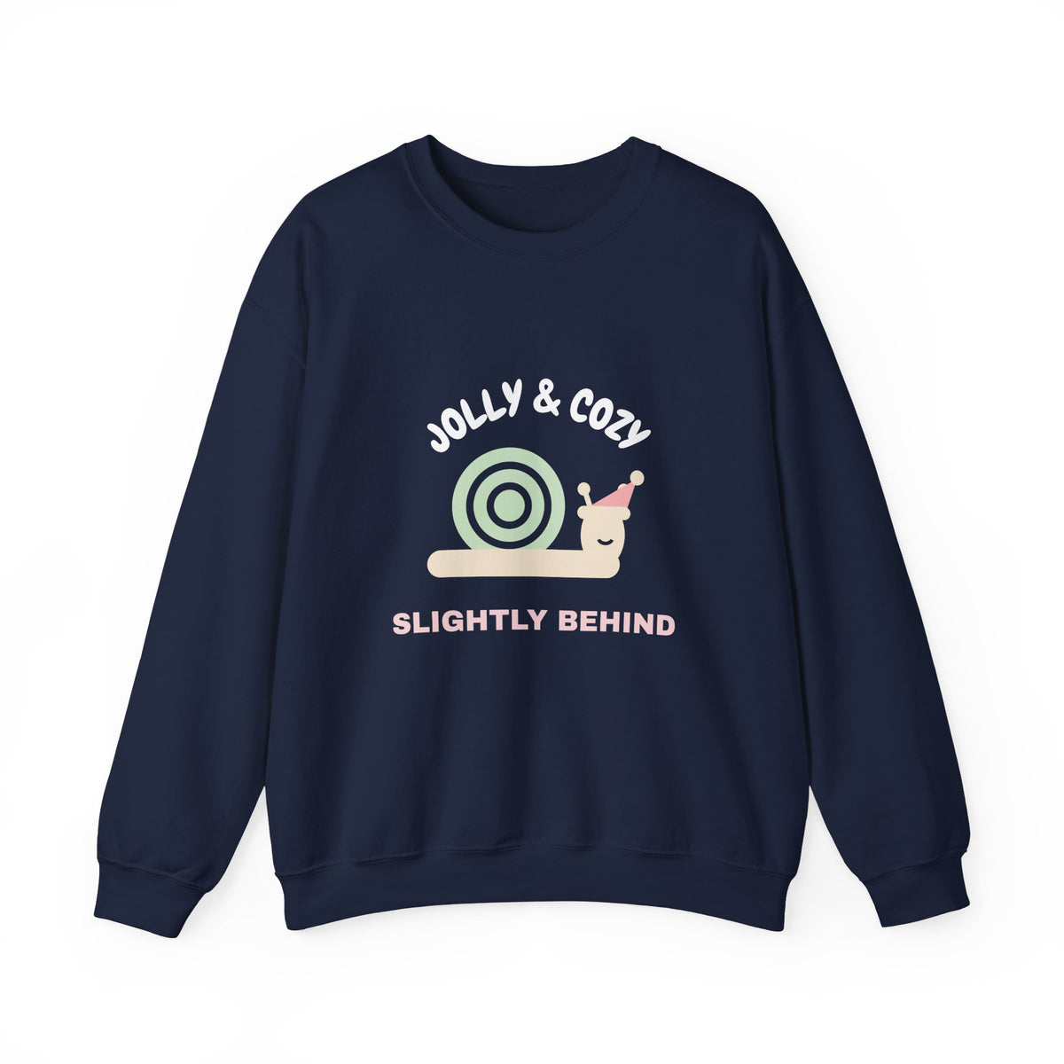 Funny Christmas Sweatshirt for Women, Jolly Cozy and Slightly Behind Crewneck, Holiday Mom Sweatshirt, Cozy Christmas Gift