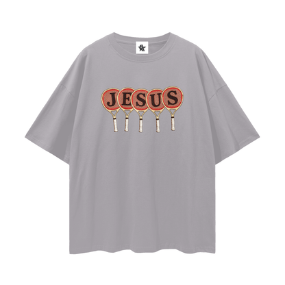 Vintage/Y2K Religious Jesus Tennis Racket Oversized T Shirt