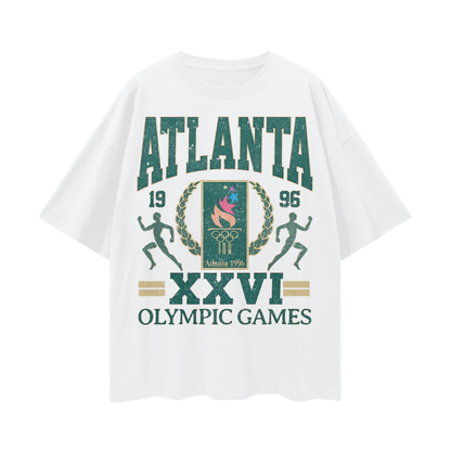 Vintage Like 1996 Atlanta Games Graphic Oversized T Shirt