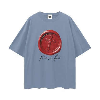 Vintage/Y2K Religious Paid In Full Cross Oversized T Shirt