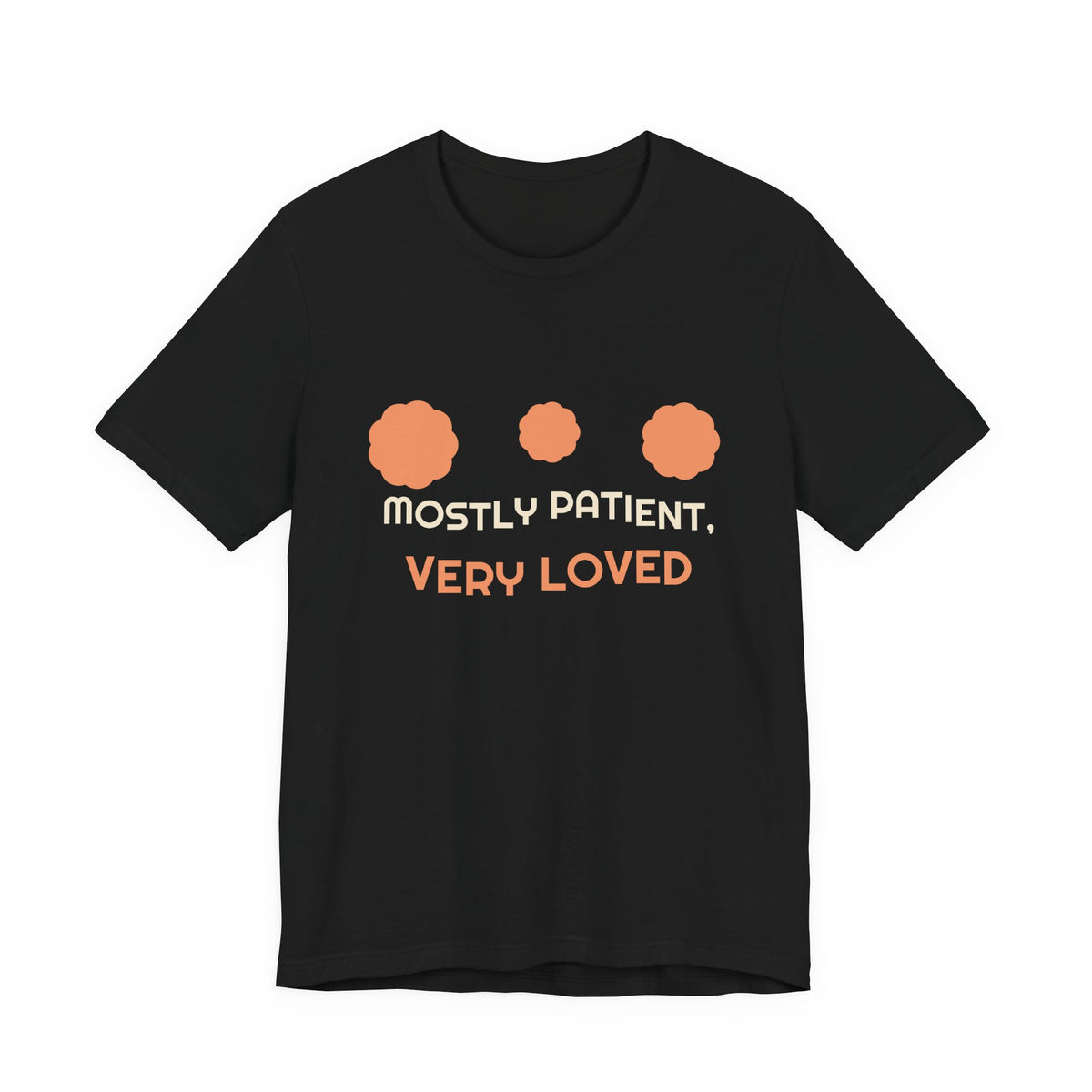 Mostly Patient Very Loved Retro Flower Power Mom Tee
