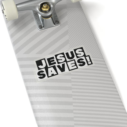 Religious Jesus Saves Cartoon Network Sticker