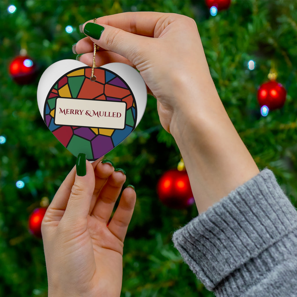Merry and Mulled Stained Glass Christmas Ornament
