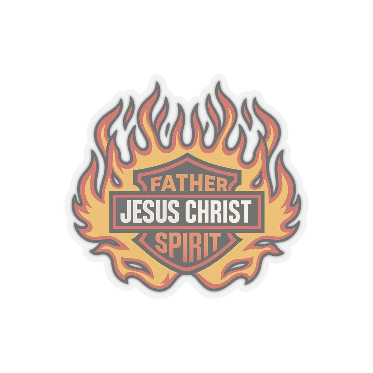 Religious Jesus Christ Harley Davidson Sticker
