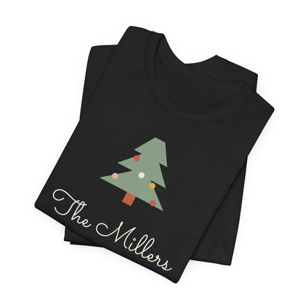 Personalized Family Name Tee, Matching Family Christmas Shirts