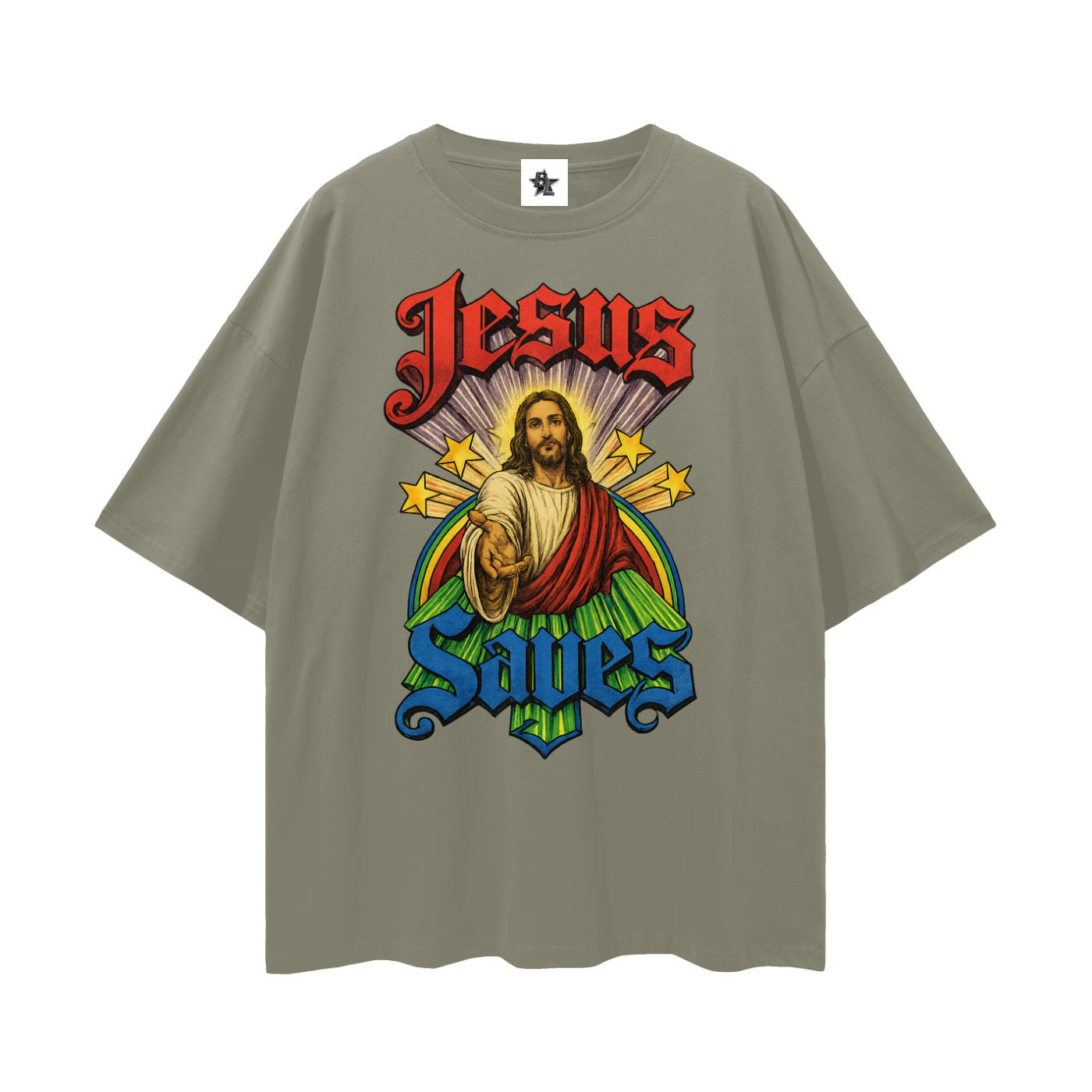 Vintage/Y2K Religious Jesus Saves Graphic T Shirt