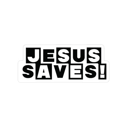 Religious Jesus Saves Cartoon Network Sticker