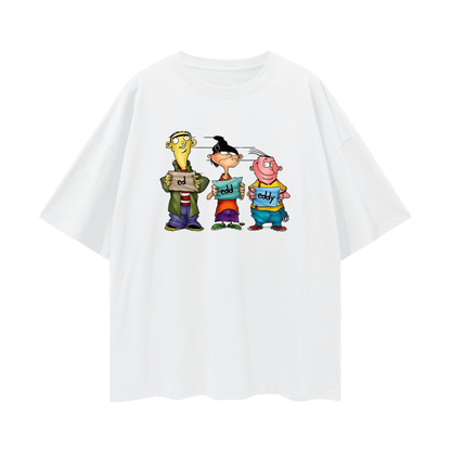 Vintage Like Ed Edd & Eddy Mugshot Oversized T Shirt