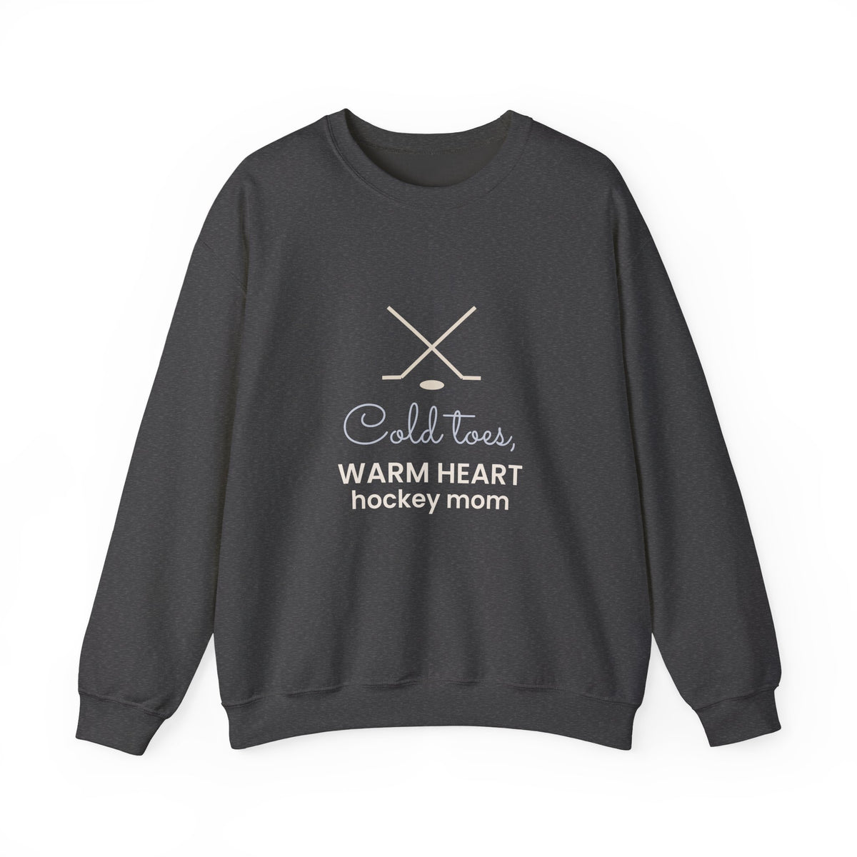 Hockey Mom Sweatshirt, Cold Toes Warm Heart Crewneck, Hockey Mom Gift, Ice Rink Sweatshirt for Women, Sports Mom Gift
